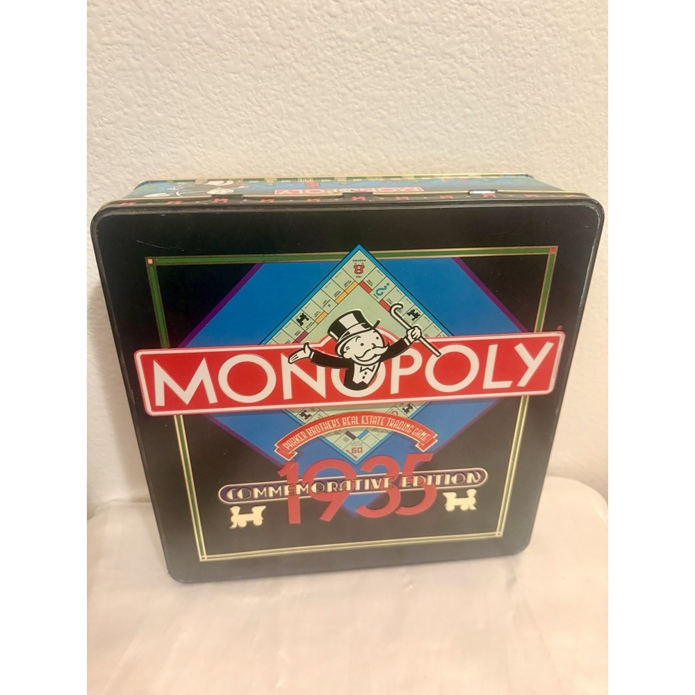 Monopoly Commemorative Edition Board Game 1935 In Tin Box‎ Parker Brothers